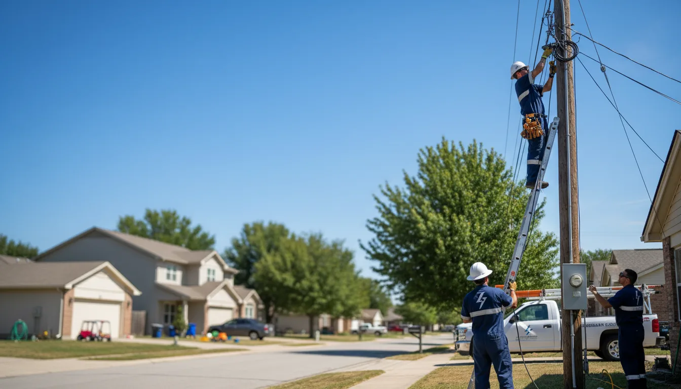 Residential electrician providing installation services in Coldspring, TX